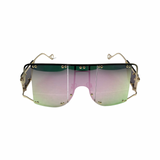 Celebrity Metallic Iridescent Sunglasses