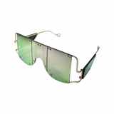 Celebrity Metallic Iridescent Sunglasses