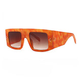 J+F Wide Frame Orange Tortoiseshell Sunglasses