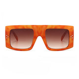 J+F Wide Frame Orange Tortoiseshell Sunglasses