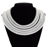 Walk Like An Egyptian Collar in Silver