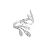 Sterling Silver Leaf Ring