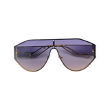 J+F Frameless Aviator in Blue Gradient Sunglasses