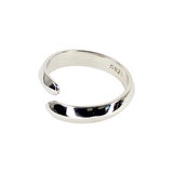 Subtle Twisted Sterling Silver Adjustable Ring