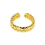 Wheat 14k Gold Vermeil Adjustable Ring