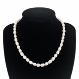 14k Gold Vermeil Freshwater Rice Classic Pearl Necklace