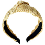 Bohemian Honey Tiger's Eye Straw Headband
