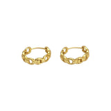 Chain Link 14k Gold Vermeil Earrings (10mm)