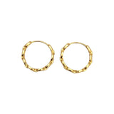 Chain Link 14k Gold Vermeil Earrings (15mm)