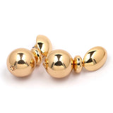 Chunky Retro Ball Earrings in Gold