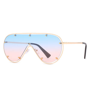 High Roller Cyan/ Pink Sunglasses