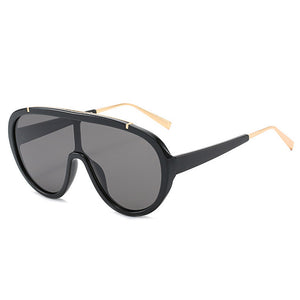 J+F Aviator Black Sunglasses