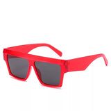 J+F Square Sunglasses in Red