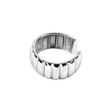 Vintage French Cut Sterling Silver Adjustable Ring