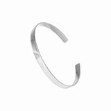 J+F Signature Wide Silver Adjustable Cuff