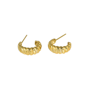 Croissant 14k Gold Vermeil Earrings