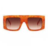 J+F Wide Frame Orange Tortoiseshell Sunglasses