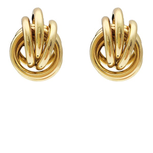 Large Golden Knott Earrings