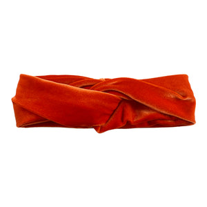 Velvet Red/Orange Soft Headband