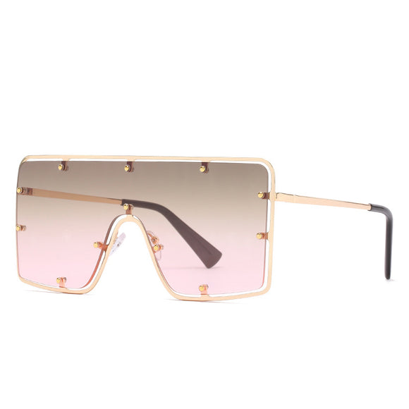 Rock Star Brown Pink Sunglasses