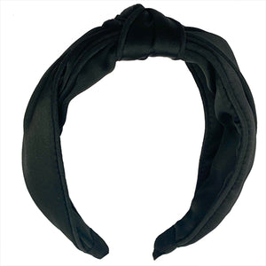 Sleek Silk Black Headband