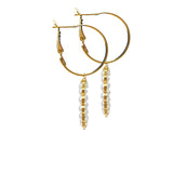 Double The Trouble Pearl Hoops