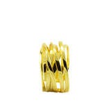 Entwined 14k Gold Vermeil Adjustable Ring