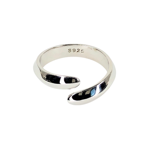 Subtle Twisted Sterling Silver Adjustable Ring