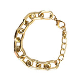 Modern Chain Link Gold Bracelet