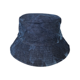 Tie-Dye Dark Wash Reversible Bucket hat