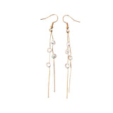 Starlight crystal tassel earrings