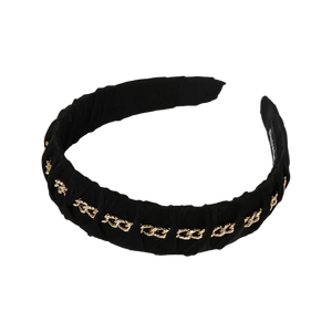 Gold Chain + Black Headband 2