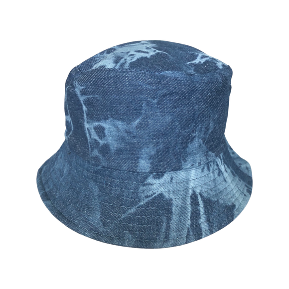 Tie-Dye Medium Wash Reversible Bucket hat