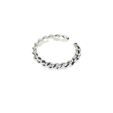Twisted Sterling Silver Adjustable Ring