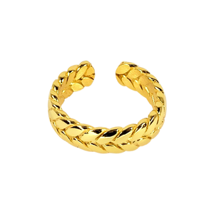 Wheat 14k Gold Vermeil Adjustable Ring