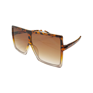 J+F Square Tortoise Shell + Clear Sunglasses