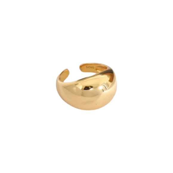 18K Gold Vermeil Chunky Dome Ring