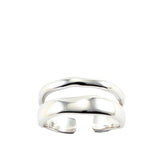 Organic Form Sterling Silver Adjustable Ring