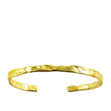 Raw 14k Gold Vermeil Adjustable Bracelet