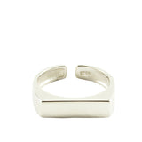 Rectangle Sterling Silver Adjustable Ring